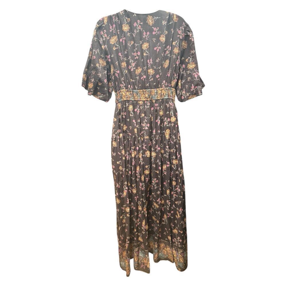 Free People Lysette Maxi Dress in Brown Print NWOT Size Small - Picture 5 of 8